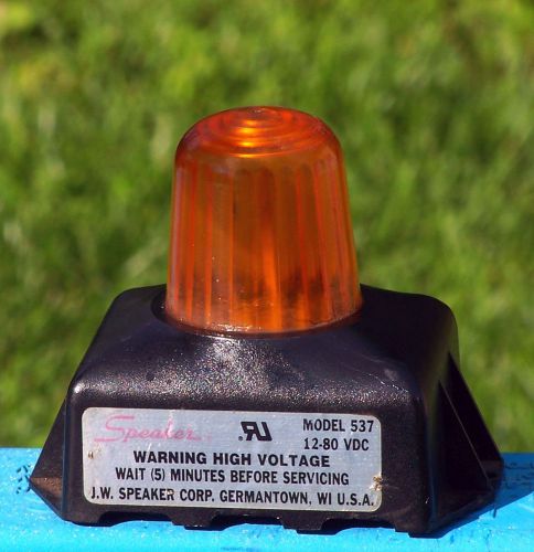 Hi-Voltage Arc-Flash Xenon-Strobe 12/24/36/48V-Feed Amber-Lens USA Complies-OSHA
