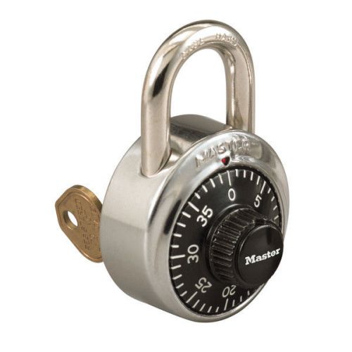 Master lock 1525 locker combination padlock new in box control key v56 for sale