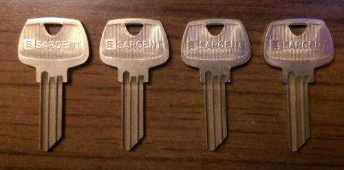 (4) sargent rn key blanks - 5 pin - master for the r keyways for sale