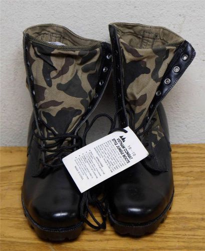 RARE NEW OLD STOCK VIETNAM ERA CAMOUFLAGE COMBAT TROPICAL JUNGLE BOOTS SIZE 11R