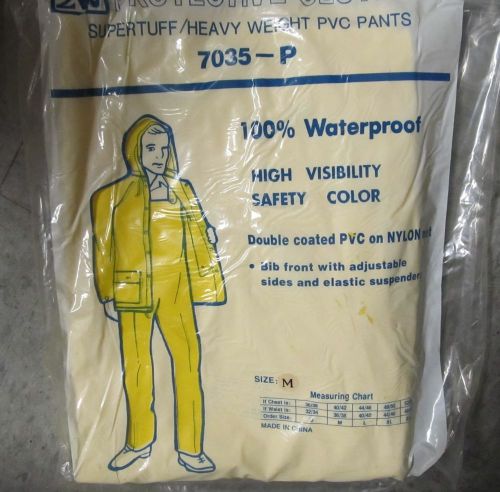 2W PROTECTIVE CLOTHING SUPERTUFF PVC OVERALL PANTS-MEDIUM