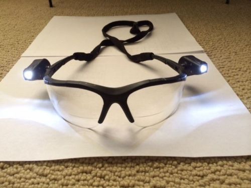 3m safety glasses #11477 box of 10 pair-with led lights &amp; 1.5 optical readers for sale