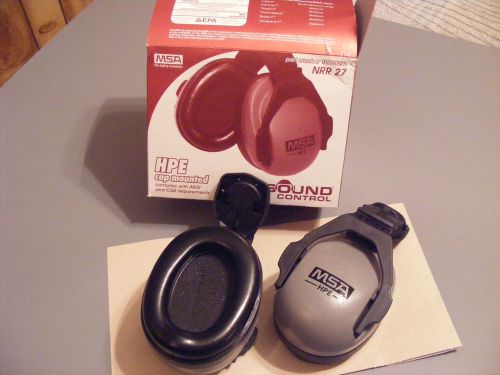 Msa nrr27 hpe cap mounted ear muffs **new in box*** for sale
