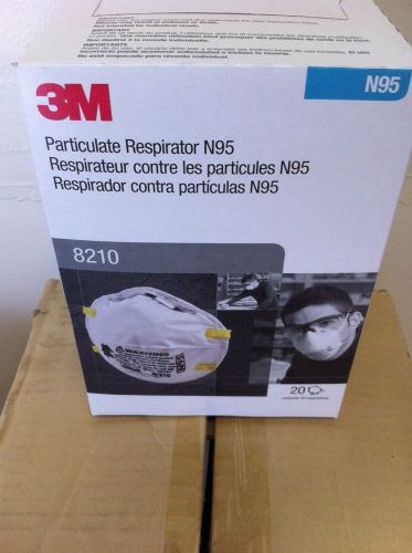 1 CASE / 8 BOXES ( 20/box ) 3M 8210 Particulate Respirator Mask N95