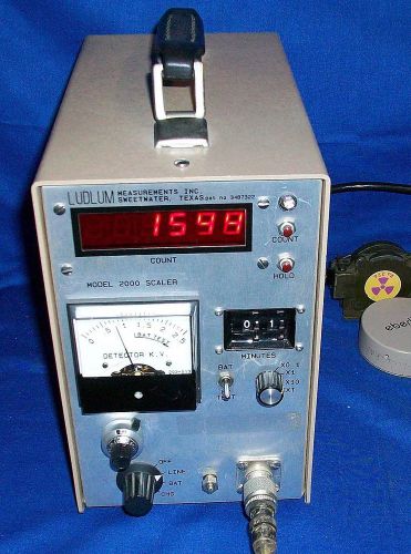 Ludlum 2000 Scaler Rate Meter SCA Geiger Scintillator Radiation w/Speaker