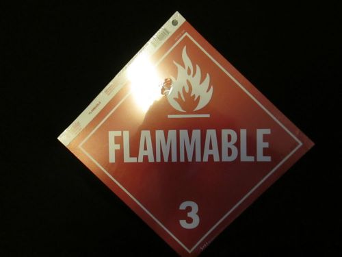 6 FLAMMABLE SIGNS/PLACARDS~NEW