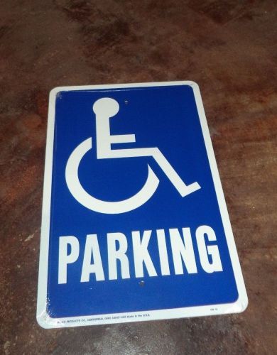 Handicap Parking Sign -  Large Metal Business Street Safety Sign 12x18&#034; - HW-13