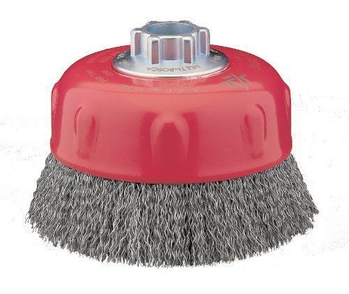 St. Gobain Abrasives 69936653347 Norton Crimped Wire Cup Brush, Carbon Steel