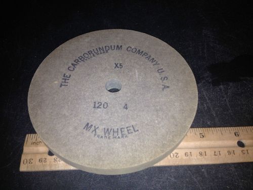 ALOXITE MX BRAND, CARBORUNDUM BUFFING WHEEL, 5&#034; DIA. 1/2&#034; WIDE - 1/2&#034; HOLE DIA.