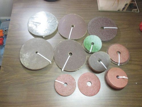 LOT OF 33- 7&#039;&#039; AND 29- 4&#034; SANDING DISCS SEVERAL DIFF.GRITS!