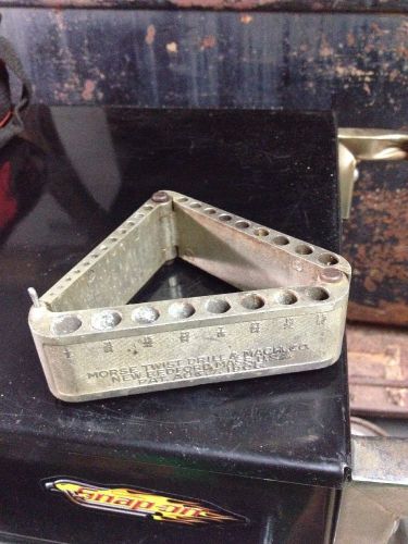 Morse Folding Metal Twist Fractional Drill Bit Stand Machinist Tool Box Press Mi