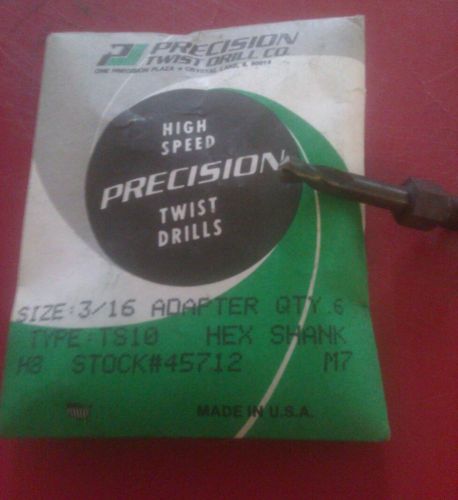 3/16 Threaded Shank Drill Bits
