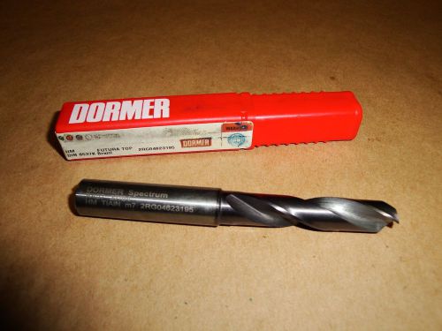 DORMER - 0624609 - 27/64&#034; Solid Carbide Screw Machine Length Drill Bit