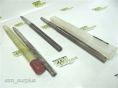 Nice lot of 3 hss morse taper shank reamers 19/32&#034; to 23/32&#034; for sale