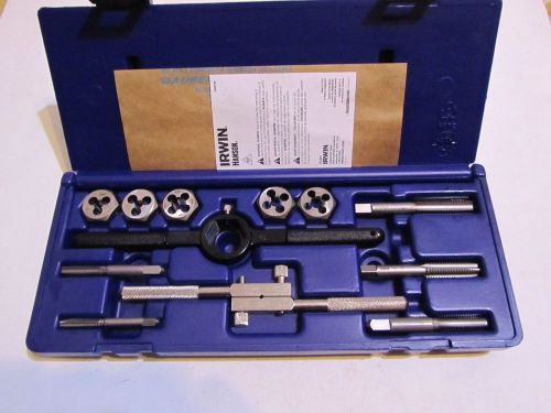 Irwin hanson 12 pc. fractional tap &amp; hex die set!! 24612  new for sale