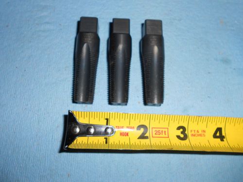 3 pcs new 3/8 18 nptf taps dryseal for cast iron us made greenfield machine shop for sale