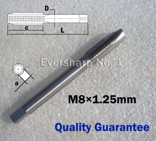 Lot 1pcs HSS Reduced Shank Spiral Point Right Hand Machine Tap M8 Pitch 1.25mm