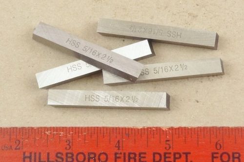 Lot of 5 new unused hss 5/16&#034; cutting tool bits 4 machinist metal turning lathe for sale