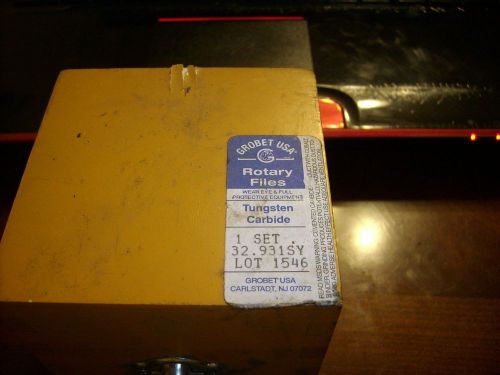 Grobet USA Rotary Tungsten Carbide Rotary Files 8 piece Set 1546 32.931SY