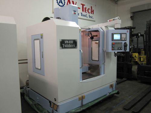 Twinhorn vh-650 vertical machining center with fanuc oi-md control for sale
