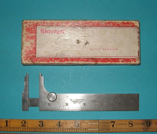 vintage Starrett No 425 6in slide caliper with box precision measuring tool