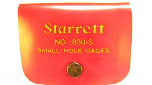 Starrett No.  830 S small hole gages, set of five