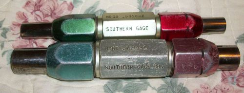 Two Go No Go Thread Plug Gages. .7495 .7510 and .4995 to .5010  Southern Gage Co