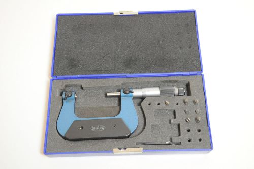 Shars screw thread micrometer 1-2&#034; mechanical .0001 outside pitch mic incomplete for sale