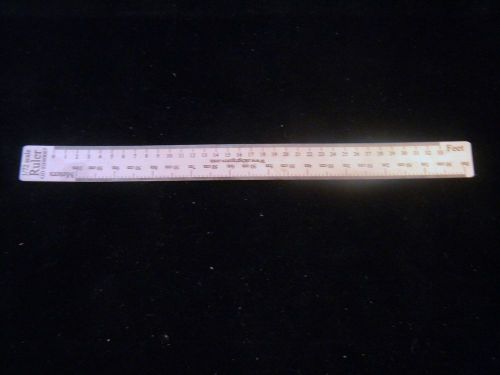 Tools 24 6 Inch 1/72 Scale Ruler (inches and milimeters)