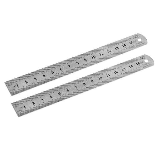 Length measure stainless steel ruler 6 inch &amp; 15 cm for sale