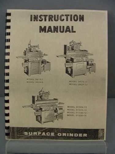 DoAll D6-D8-D10 Series Grinder Instruction Manual