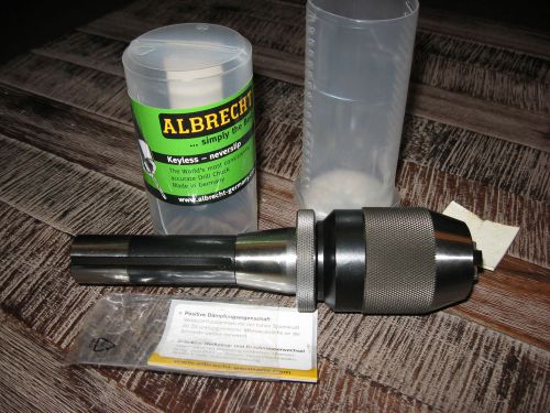 New albrecht 73040 1/32-1/2&#034; speed chuck with integral r8 for sale