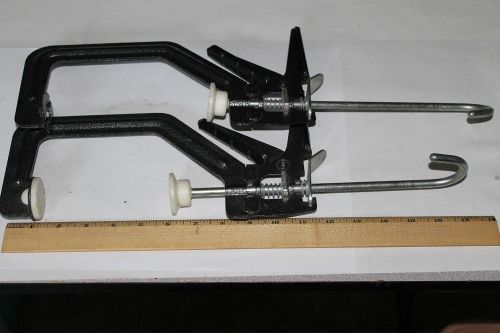 2 Workbench Clamps, USA made, 4&#034; Width &amp; 6&#034; Opening