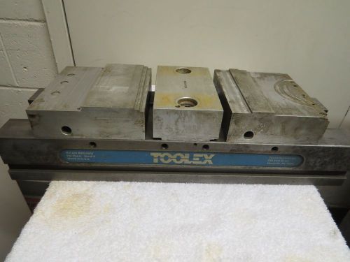 Toolex 6in cnc double vise with aluminum jaws for sale