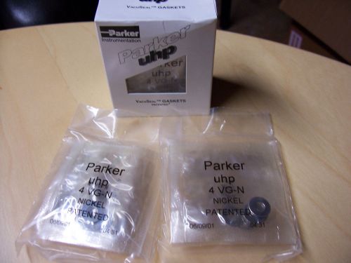 Parker UHP 4 VG-N Nickel 1/4&#034; VacuSeal Gaskets New NOS Box Of 20 Pieces