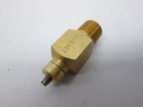 NEW VIDEOJET CS-2187 NEEDLE VALVE 1/8IN NPT PACKAGING AND LABELING D243758