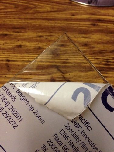 Clear lexan polycarbonate sheet 24&#034; x 17 3/4&#034; 1/4&#034; thick for sale