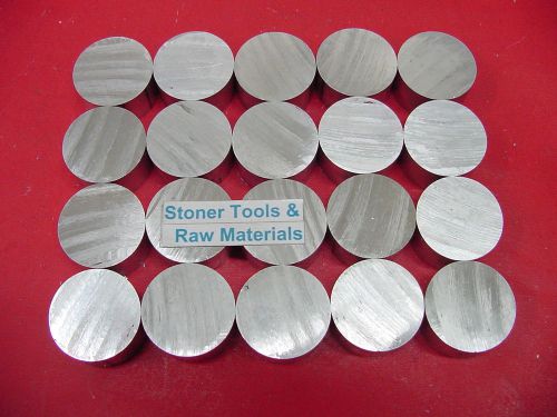 50 pieces 1-1/2&#034; aluminum 6061 round rod solid bar 2.00&#034; long lathe stock 1.50&#034; for sale
