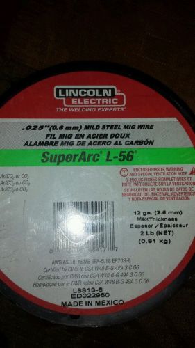 Lincoln super arc .025 L-56 mig wire 2 lb spool