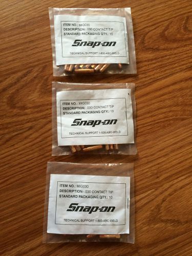 Snap-On Contact Tip .030&#034; (lot of 3 packs) #MIG030 Snap On - NEW