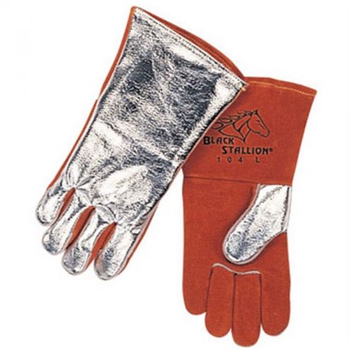 Revco Black Stallion 104 Cowhide/Aluminized Stick Welding Gloves, X-Large