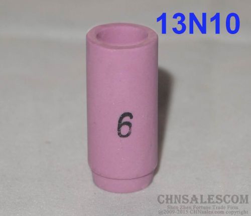 10 pcs #6 13N10 Alumina Nozzle Cups for WP-9 WP-20 WP-25  9.5mm 3/8&#034;