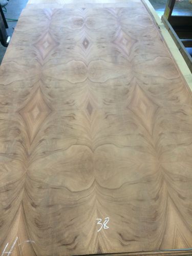 Wood veneer crotch mahogany 48x90 1pcs total 3-ply wood backed &#034;exotic&#034; crlm38 for sale