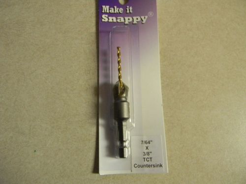 Snappy Gold Screw Countersink 7/64&#034;, carbide tipped