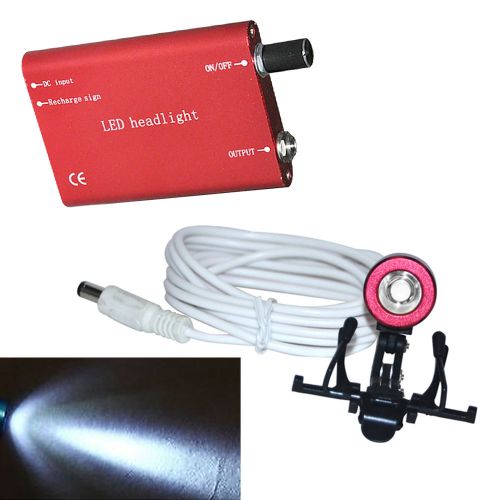 Dental led head light lamp for dental surgical medical binocular loupe with clip for sale