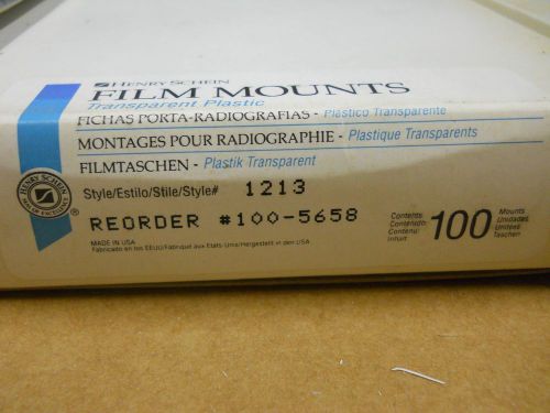 Henry Schein Dental X-Ray Film Trans-Plastic Mounts #1213 (Pack Of 100)