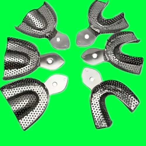 CE Dental Stainless Steel Anterior Impression Trays Large Middle Small 1Set/6PCS