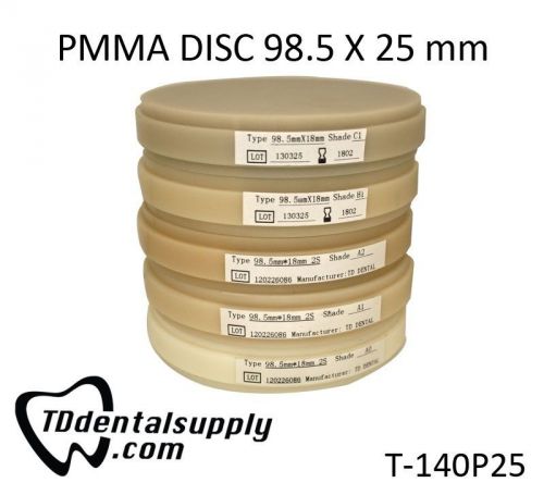 PMMA 98.5 mm Shaded Disc Package of 3 with different thickness