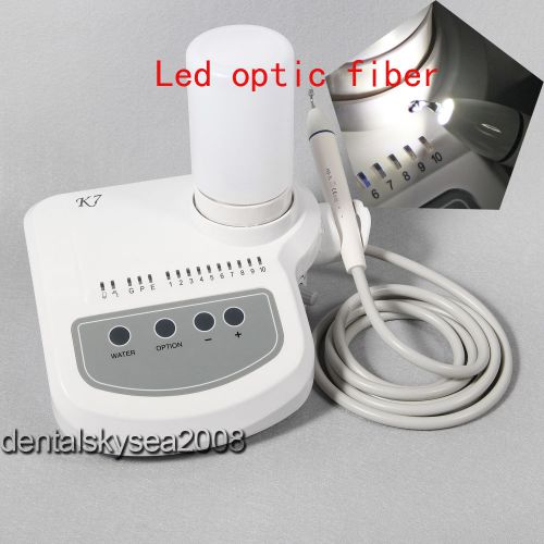 Dental LED Handpiece Fiber optic Ultrasonic Piezo Scaler &amp; Bottle Compatible DTE