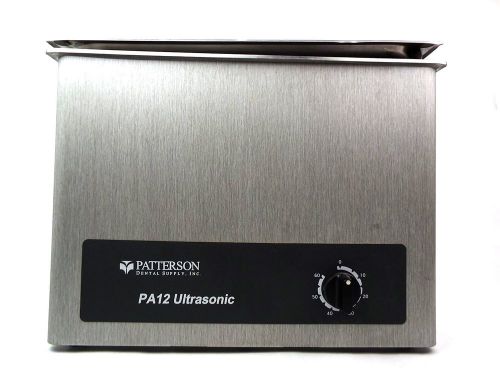 Patterson pa12 tabletop ultrasonic dental instrument cleaner bath w/ lid for sale